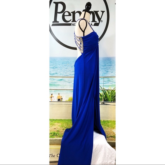 NWT LORD & TAYLOR Plunging Back Gown - Picture 4 of 16